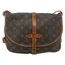 LOUIS VUITTON Monogram Saumur 30 Shoulder Bag M42256 LV Auth bs34502-2