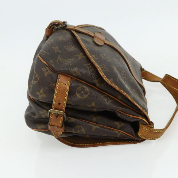LOUIS VUITTON Monogram Saumur 30 Shoulder Bag M42256 LV Auth bs34502