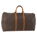 LOUIS VUITTON Monogram Keepall 55 Boston Bag M41424 LV Auth bs34503-1