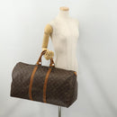 LOUIS VUITTON Monogram Keepall 55 Boston Bag M41424 LV Auth bs34503-22