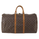 LOUIS VUITTON Monogram Keepall 55 Boston Bag M41424 LV Auth bs34503-2