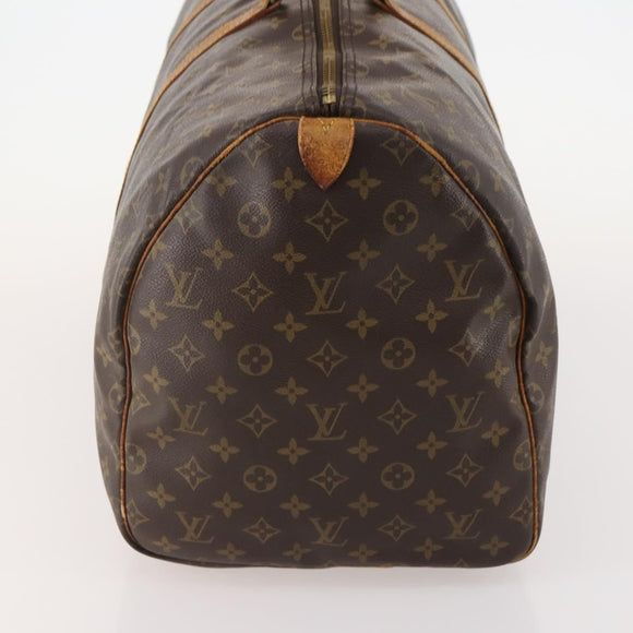 LOUIS VUITTON Monogram Keepall 55 Boston Bag M41424 LV Auth bs34503