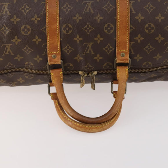 LOUIS VUITTON Monogram Keepall 55 Boston Bag M41424 LV Auth bs34503