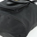MCM Vicetos Logogram Backpack PVC Black Gold Auth bs34507-11