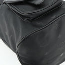 MCM Vicetos Logogram Backpack PVC Black Gold Auth bs34507-12