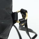MCM Vicetos Logogram Backpack PVC Black Gold Auth bs34507-7