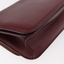 BOTTEGA VENETA Shoulder Bag Leather Bordeaux Gold Auth bs34508A-15