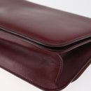 BOTTEGA VENETA Shoulder Bag Leather Bordeaux Gold Auth bs34508A-16