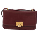 BOTTEGA VENETA Shoulder Bag Leather Bordeaux Gold Auth bs34508A-13