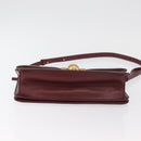 BOTTEGA VENETA Shoulder Bag Leather Bordeaux Gold Auth bs34508A-5