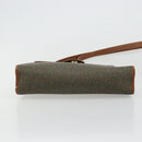 SAINT LAURENT Hand Bag Coated Canvas 2way Khaki Gold Auth bs34511-5