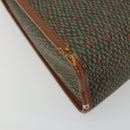 SAINT LAURENT Hand Bag Coated Canvas 2way Khaki Gold Auth bs34511-16