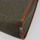SAINT LAURENT Hand Bag Coated Canvas 2way Khaki Gold Auth bs34511-17