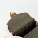 SAINT LAURENT Hand Bag Coated Canvas 2way Khaki Gold Auth bs34511-20