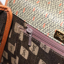 SAINT LAURENT Hand Bag Coated Canvas 2way Khaki Gold Auth bs34511-24