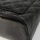 CHANEL Matelasse Reprint Tote Bag Patent leather Black Gold CC Auth bs34512A-15