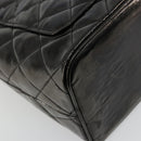 CHANEL Matelasse Reprint Tote Bag Patent leather Black Gold CC Auth bs34512A-16