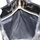 CHANEL Matelasse Reprint Tote Bag Patent leather Black Gold CC Auth bs34512A-18