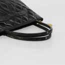 CHANEL Matelasse Reprint Tote Bag Patent leather Black Gold CC Auth bs34512A-7