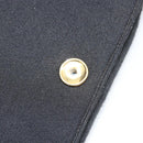 CHANEL Matelasse Chain Shoulder Bag Cotton Black Gold CC Auth bs34514-19