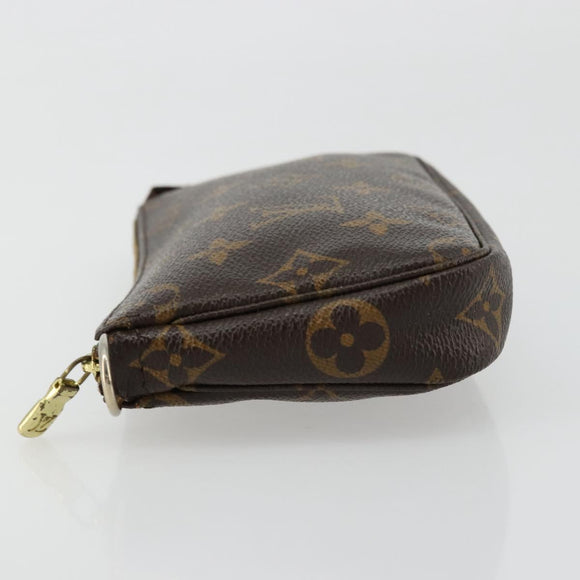 LOUIS VUITTON Monogram Mini Pochette Accessoires Pouch M58009 LV Auth bs34518