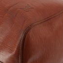 LOUIS VUITTON Epi Keepall 45 Boston Bag Brown M42978 LV Auth bs34522-16