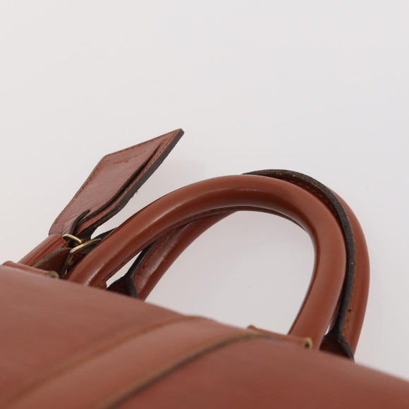 LOUIS VUITTON Epi Keepall 45 Boston Bag Brown M42978 LV Auth bs34522