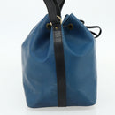 LOUIS VUITTON Epi Petit Noe Shoulder Bag Bicolor Black Blue M44152 Auth bs34523-3