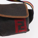 FENDI Gürteltasche Canvas Braun Auth bs34529-17