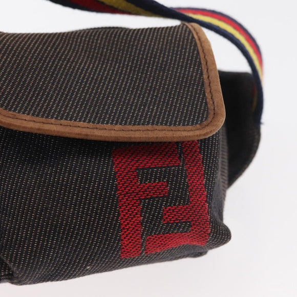 FENDI Gürteltasche Canvas Braun Auth bs34529