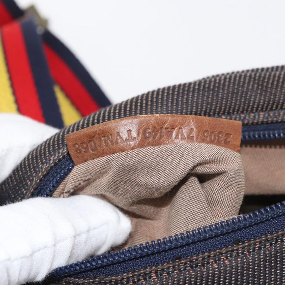 FENDI Gürteltasche Canvas Braun Auth bs34529