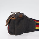 FENDI Gürteltasche Canvas Braun Auth bs34529-3