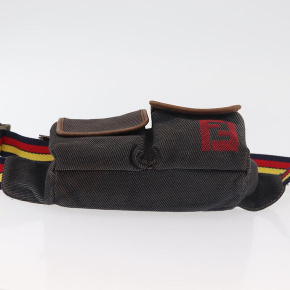 FENDI Gürteltasche Canvas Braun Auth bs34529