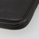 LOEWE Anagram Shoulder Bag Leather Brown Gold Auth bs34530-16