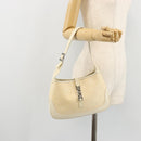 GUCCI Jackie Shoulder Bag Coated Canvas Beige Silver 001 3735 Auth bs34532-22