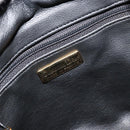 Christian Dior Purse Shoulder Bag Leather Black Gold Auth bs34533-16