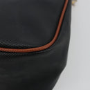 BOTTEGA VENETA Shoulder Bag PVC Leather Black Gold Auth bs34534-16