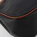 BOTTEGA VENETA Shoulder Bag PVC Leather Black Gold Auth bs34534-17