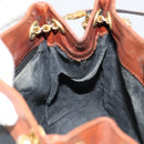 BOTTEGA VENETA Shoulder Bag PVC Leather Black Gold Auth bs34534-18