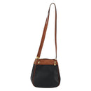 BOTTEGA VENETA Shoulder Bag PVC Leather Black Gold Auth bs34534-2