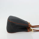 BOTTEGA VENETA Shoulder Bag PVC Leather Black Gold Auth bs34534-3
