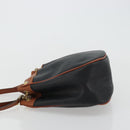 BOTTEGA VENETA Shoulder Bag PVC Leather Black Gold Auth bs34534-4