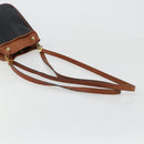 BOTTEGA VENETA Shoulder Bag PVC Leather Black Gold Auth bs34534-7