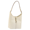 GUCCI Jackie Shoulder Bag Leather White Silver 001 3875 Auth bs34535-1