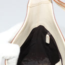 GUCCI Jackie Shoulder Bag Leather White Silver 001 3875 Auth bs34535-19