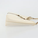 GUCCI Jackie Shoulder Bag Leather White Silver 001 3875 Auth bs34535-4