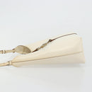 GUCCI Jackie Shoulder Bag Leather White Silver 001 3875 Auth bs34535-5