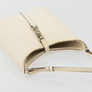 GUCCI Jackie Shoulder Bag Leather White Silver 001 3875 Auth bs34535-6