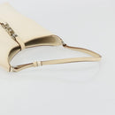 GUCCI Jackie Shoulder Bag Leather White Silver 001 3875 Auth bs34535-7