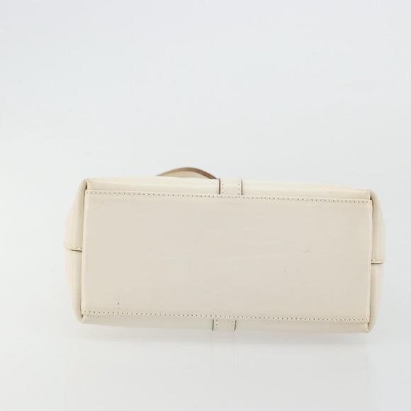 GUCCI Jackie Shoulder Bag Leather White Silver 001 3875 Auth bs34535